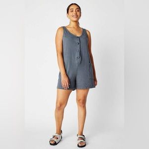 Back Beat Co. organic cotton gray Frankie romper